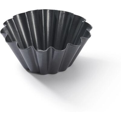 De Buyer Mini Briocheform - Antihaft Stahl - 10cm - Backform De Buyer Mini Briocheform - Antihaft Stahl - 10cm - Backform