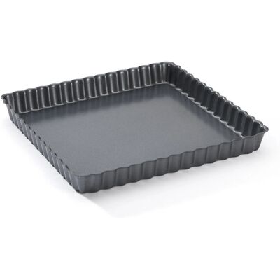 Moule à Tarte Carré 230 mm - Antiadhésif, Fond Amovible Moule à Tarte Carré 230 mm - Antiadhésif, Fond Amovible