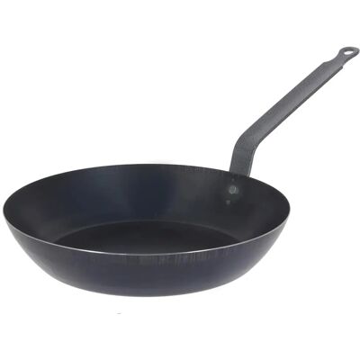 De Buyer - Poêle en Acier Bleu 36cm - Forme Lyonnaise - France - Publicité De Buyer - Poêle en Acier Bleu 36cm - Forme Lyonnaise - France - Publicité