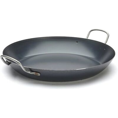 DE BUYER La Lyonnaise Poêle à Paëlla en Acier - 37cm DE BUYER La Lyonnaise Poêle à Paëlla en Acier - 37cm