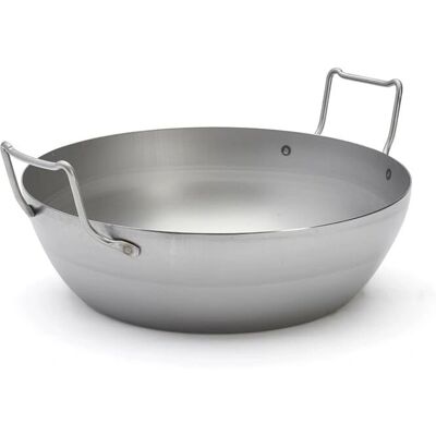 Matfer Bassine Stålstekpanna 32cm - Hållbar, Induktion Matfer Bassine Stålstekpanna 32cm - Hållbar, Induktion
