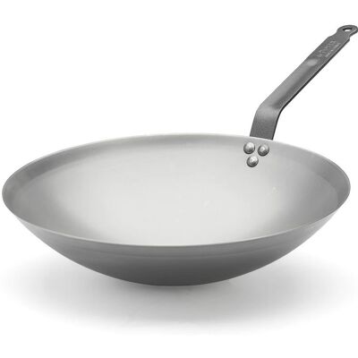 De Buyer 5114.35 Weiß Gusseisen Wok - Bratpfanne De Buyer 5114.35 Weiß Gusseisen Wok - Bratpfanne