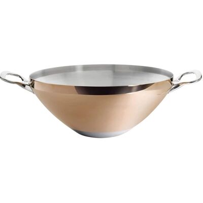 De Buyer Prima Matera Wok de Cobre y Acero - Apto para inducción De Buyer Prima Matera Wok de Cobre y Acero - Apto para inducción