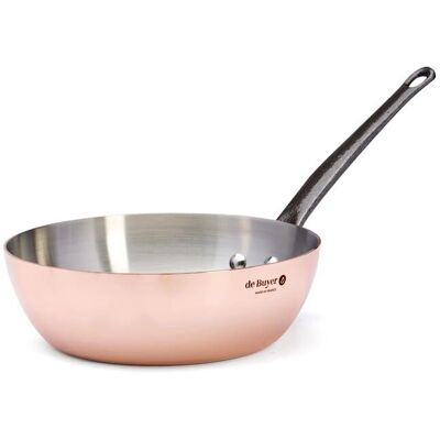 De Buyer Koppar och rostfritt stål sautée - 20 cm, silver De Buyer Koppar och rostfritt stål sautée - 20 cm, silver