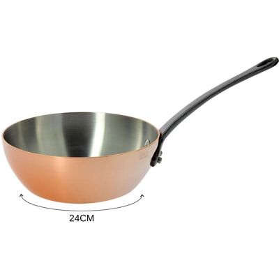 de Buyer Sauteuse en cuivre et inox - 18cm, 2.9L - Parfaite pour réduction de sauces - Publicité de Buyer Sauteuse en cuivre et inox - 18cm, 2.9L - Parfaite pour réduction de sauces - Publicité