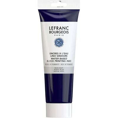 Lefranc Bourgeois - Encre à l'eau pour linogravure - Blu notte - 250ml - Ink Lefranc Bourgeois - Encre à l'eau pour linogravure - Blu notte - 250ml - Ink