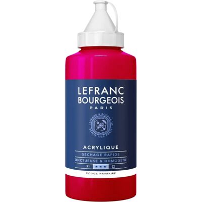 Lefranc Bourgeois 750 ml Colore acrilico Rosso primario T - Colore acrilico Lefranc Bourgeois 750 ml Colore acrilico Rosso primario T - Colore acrilico