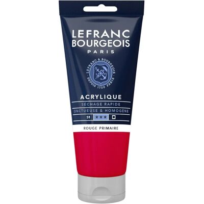 Lefranc Bourgeois - Rouge Primaire - 80 ml Peinture Acrylique - Fournitures d'Art Lefranc Bourgeois - Rouge Primaire - 80 ml Peinture Acrylique - Fournitures d'Art