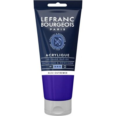 Lefranc Bourgeois - Acrylique Fin Tube 80ml 043 - BleuOutremer - S1 - Paint Lefranc Bourgeois - Acrylique Fin Tube 80ml 043 - BleuOutremer - S1 - Paint