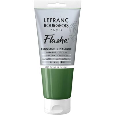 Lefranc Bourgeois Emulsão acrílica de vinil - Verde óxido de cromo - Tubo de 80 ml Lefranc Bourgeois Emulsão acrílica de vinil - Verde óxido de cromo - Tubo de 80 ml