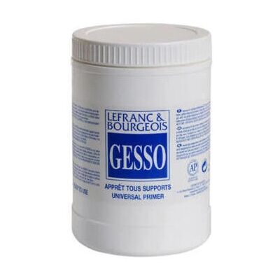 Lefranc & Bourgeois Gesso - Primaire blanc universel, mat, 1L Lefranc & Bourgeois Gesso - Primaire blanc universel, mat, 1L