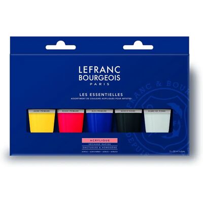 Lefranc & Bourgeois Set di Colori Acrilici - 5 Tubi 80ml Lefranc & Bourgeois Set di Colori Acrilici - 5 Tubi 80ml