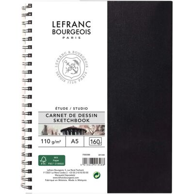 Carnet de croquis Lefranc Bourgeois A5 160 pages - Carnet de croquis - Publicité Carnet de croquis Lefranc Bourgeois A5 160 pages - Carnet de croquis - Publicité