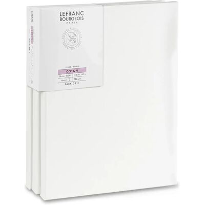 Lefranc & Bourgeois Lienzo de estudio 30x40cm - Pack de 3 Lefranc & Bourgeois Lienzo de estudio 30x40cm - Pack de 3