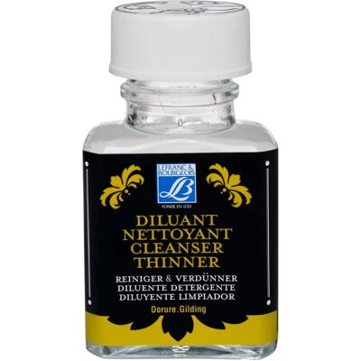 Lefranc 75 ml Líquido limpador / diluente - Para dourar superfícies e ferramentas Lefranc 75 ml Líquido limpador / diluente - Para dourar superfícies e ferramentas