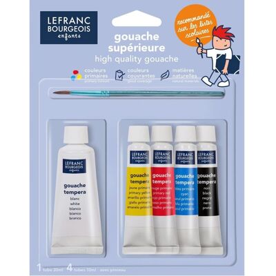 Peintures Gouache Lefranc Bourgeois Scolaires - Ensemble de 5 Tubes Peintures Gouache Lefranc Bourgeois Scolaires - Ensemble de 5 Tubes