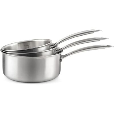 Ensemble Gourmet de Cuisinox de 3 casseroles en inox - 16/18/20cm - Publicité Ensemble Gourmet de Cuisinox de 3 casseroles en inox - 16/18/20cm - Publicité