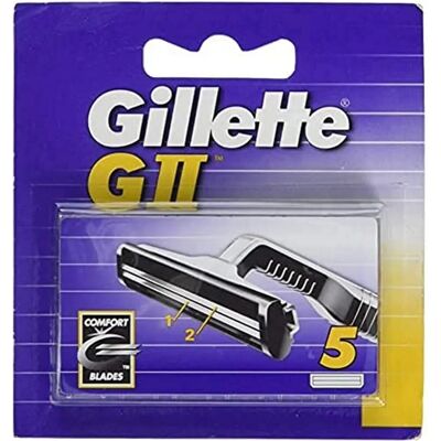 Gillette GII vaihtoterät - 5 kpl Gillette GII vaihtoterät - 5 kpl