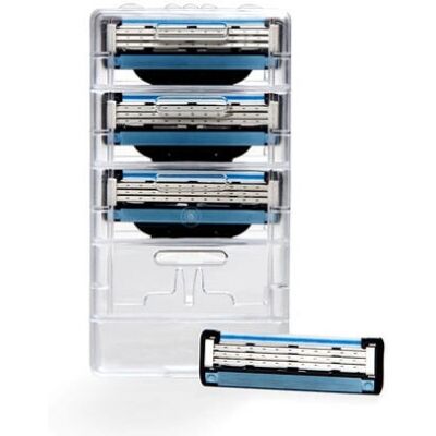 Lames de Rasoir Gillette Mach3 - Pack de 4 - Publicité Lames de Rasoir Gillette Mach3 - Pack de 4 - Publicité