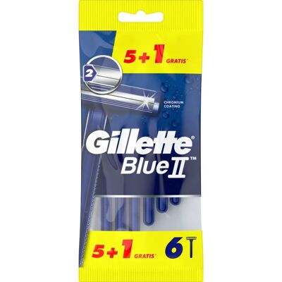 Gillette Blue II Einweg Rasierer - Pack 6 Gillette Blue II Einweg Rasierer - Pack 6