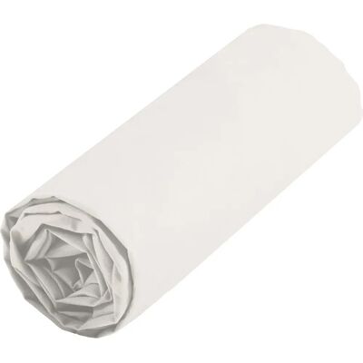 Drap en coton Ecru - 90x190 cm - Drap - Publicité Drap en coton Ecru - 90x190 cm - Drap - Publicité
