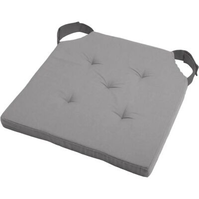 Home Maison Cuscino Sedia Grigio con Velcro - Cuscino Home Maison Cuscino Sedia Grigio con Velcro - Cuscino