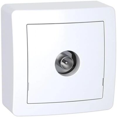 Schneider Electric SC5SHN0262311P Prise TV simple blanche - IP20 Blindage - Publicité Schneider Electric SC5SHN0262311P Prise TV simple blanche - IP20 Blindage - Publicité