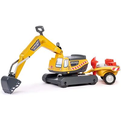 Falk Super Builder Gul Byggespil med drejbar kabine Falk Super Builder Gul Byggespil med drejbar kabine