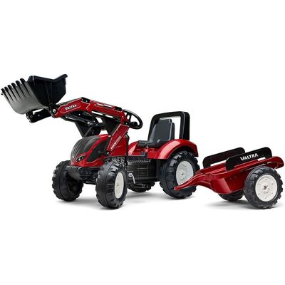 Jeżdżący traktor Valtra - Wytrzymała konstrukcja, Zawiera przyczepę i przedni ładowacz - 3+ lat Jeżdżący traktor Valtra - Wytrzymała konstrukcja, Zawiera przyczepę i przedni ładowacz - 3+ lat