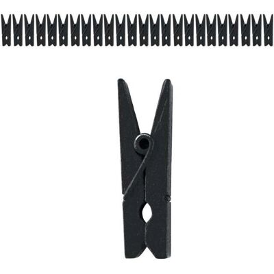 Santex - Cleme din lemn - Noir - 24 pièces - Clothespins - Publicité Santex - Cleme din lemn - Noir - 24 pièces - Clothespins - Publicité