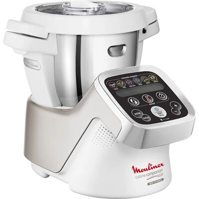 Moulinex HF800A10 - Argent, Blanc - Robot culinaire - Publicité Moulinex HF800A10 - Argent, Blanc - Robot culinaire - Publicité