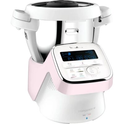 Moulinex HF90E700 - Roze/Wit - Keukenmachine / Kookrobot Moulinex HF90E700 - Roze/Wit - Keukenmachine / Kookrobot