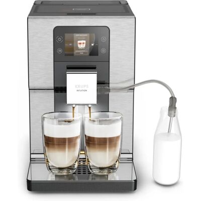 Krups EA876D10 - Negro/Estructura de Acero Cepillado - Máquina de Café Krups EA876D10 - Negro/Estructura de Acero Cepillado - Máquina de Café