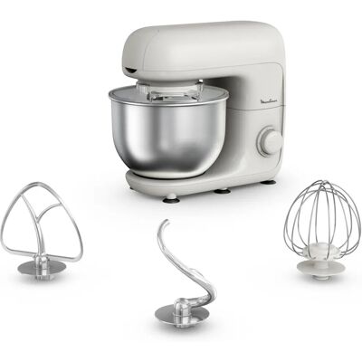 Moulinex QA160110 - Branco, Cinza - Batedeira de bancada Moulinex QA160110 - Branco, Cinza - Batedeira de bancada