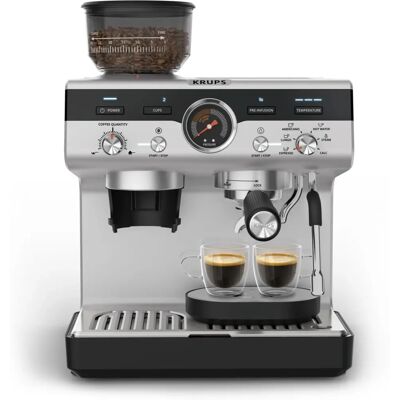 Krups XP801T - Schwarz, Edelstahl - Espressomaschine Krups XP801T - Schwarz, Edelstahl - Espressomaschine