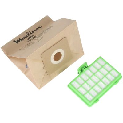 Moulinex MT000101 - Sacs et Filtre HEPA - Zelio - Publicité Moulinex MT000101 - Sacs et Filtre HEPA - Zelio - Publicité