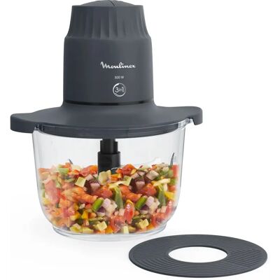 Moulinex DJ6021 - Zwart, Transparant - Voedselhacker Moulinex DJ6021 - Zwart, Transparant - Voedselhacker
