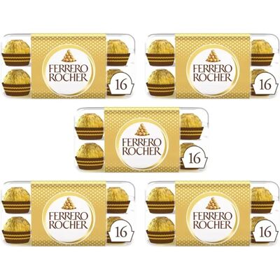 Ferrero Rocher T16 - Chocolate Pralines - 16 Pieces Ferrero Rocher T16 - Chocolate Pralines - 16 Pieces
