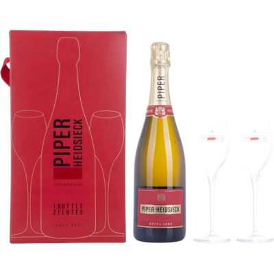 Piper-Heidsieck Cuvée Brut Champagner - Geschenkset mit Gläsern Piper-Heidsieck Cuvée Brut Champagner - Geschenkset mit Gläsern
