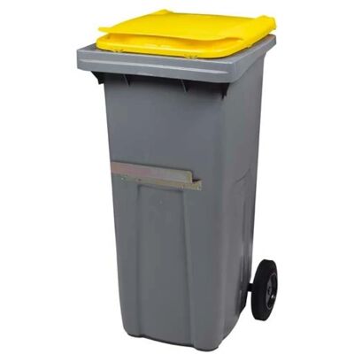 Conteneur à déchets Rossignol KOROK 240L - Gris - 2 roues - Poignée frontale Conteneur à déchets Rossignol KOROK 240L - Gris - 2 roues - Poignée frontale
