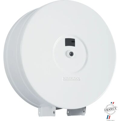 Rossignol Blanka Distributeur de papier toilette en acier blanc - Porte rouleau WC - Publicité Rossignol Blanka Distributeur de papier toilette en acier blanc - Porte rouleau WC - Publicité