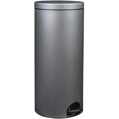 Rossignol Modèle 90231 - Poubelle en acier gris Rossignol Modèle 90231 - Poubelle en acier gris
