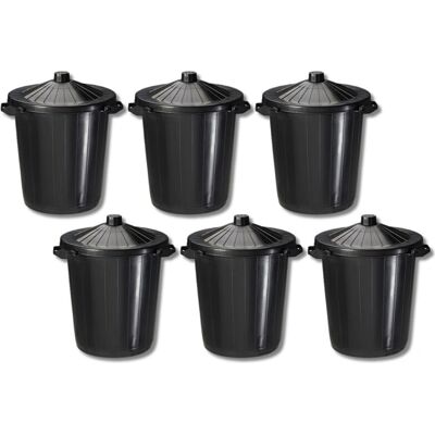 Poubelle de rue Rossignol noire 80L avec verrouillage Poubelle de rue Rossignol noire 80L avec verrouillage