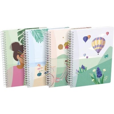 Oxford Horizon B5 Spiralheft, 120 Blatt, Bunte Motive Oxford Horizon B5 Spiralheft, 120 Blatt, Bunte Motive