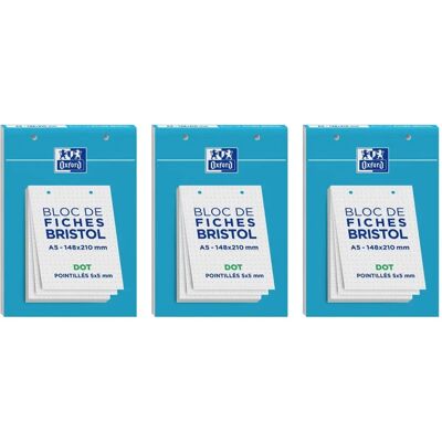 Oxford Grille à points blanche A5 Pack de 5 - Cahiers et fiches - Publicité Oxford Grille à points blanche A5 Pack de 5 - Cahiers et fiches - Publicité
