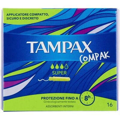 Tampons Tampax Compak Super - Tampons - Publicité Tampons Tampax Compak Super - Tampons - Publicité
