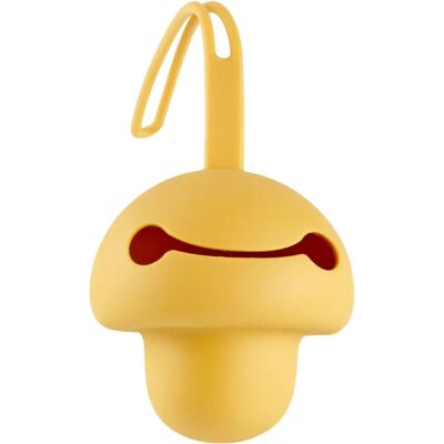 THERMOBABY Clip per ciuccio - Giallo miele - Silicone morbido e senza BPA THERMOBABY Clip per ciuccio - Giallo miele - Silicone morbido e senza BPA