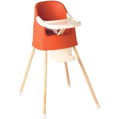 Silla alta Thermobaby Youpla 2-en-1 - Evolutiva - Naranja Silla alta Thermobaby Youpla 2-en-1 - Evolutiva - Naranja