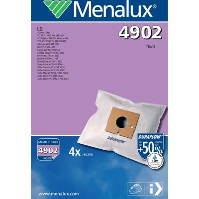 Electrolux Menalux 4902 Stofzuigerzakken - Microfilter + 4 Papierzakken Electrolux Menalux 4902 Stofzuigerzakken - Microfilter + 4 Papierzakken