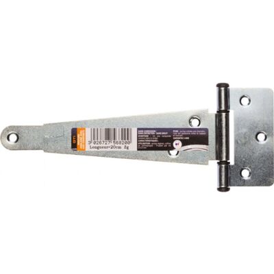 AFBAT - L200 - Acier zincé - 7x24x9,5 mm - Charnière - Publicité AFBAT - L200 - Acier zincé - 7x24x9,5 mm - Charnière - Publicité